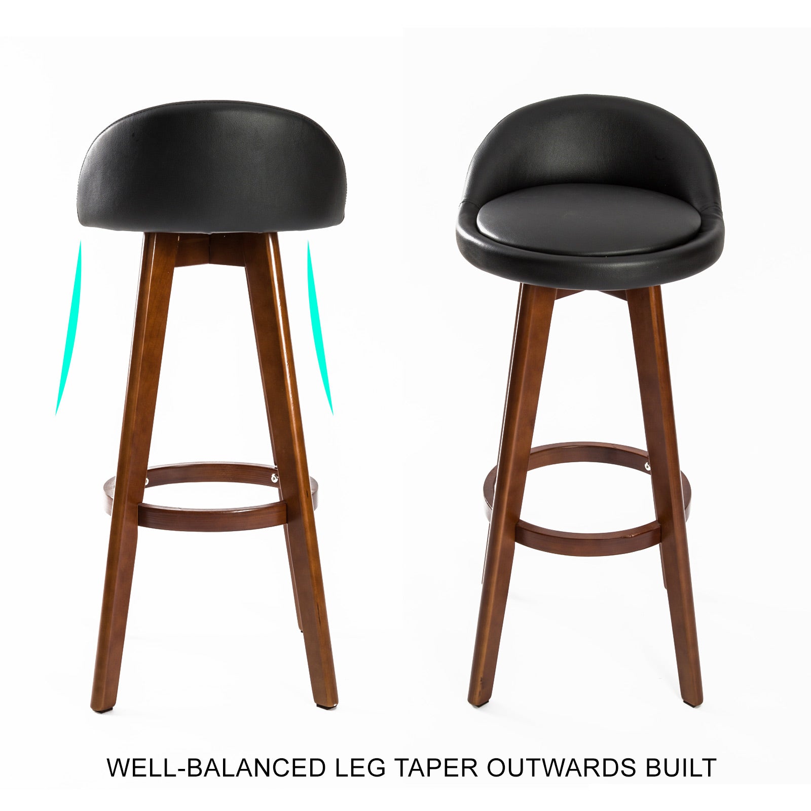 Leila Wood Bar Stool Set