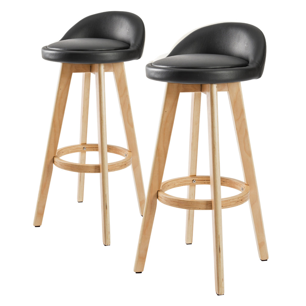 Leila Wood Bar Stool Set