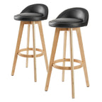 Leila Wood Bar Stool Set