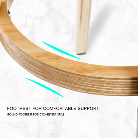 Leila Wood Bar Stool Set