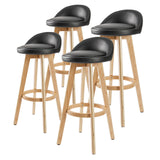 Leila Contemporary Wooden Bar Stool
