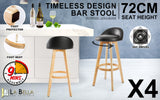 Leila Contemporary Wooden Bar Stool