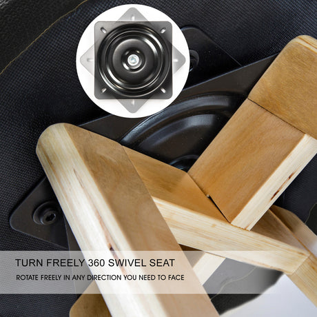 Leila Contemporary Wooden Bar Stool