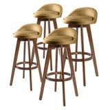 Leila Contemporary Wooden Bar Stool