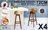 Leila Contemporary Wooden Bar Stool