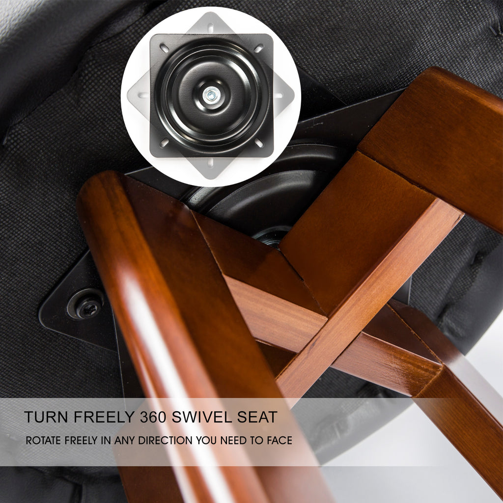 Leila Contemporary Wooden Bar Stool