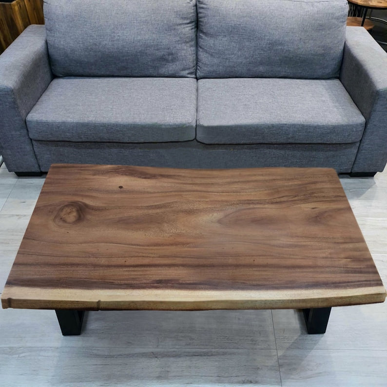 Hand-Carved Acacia Coffee Table - 1.2m