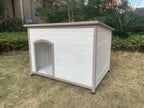 XXL Wooden Timber Dog Kennel Cabin