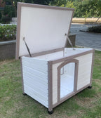 Wooden Timber Dog Kennel Cabin with Roof