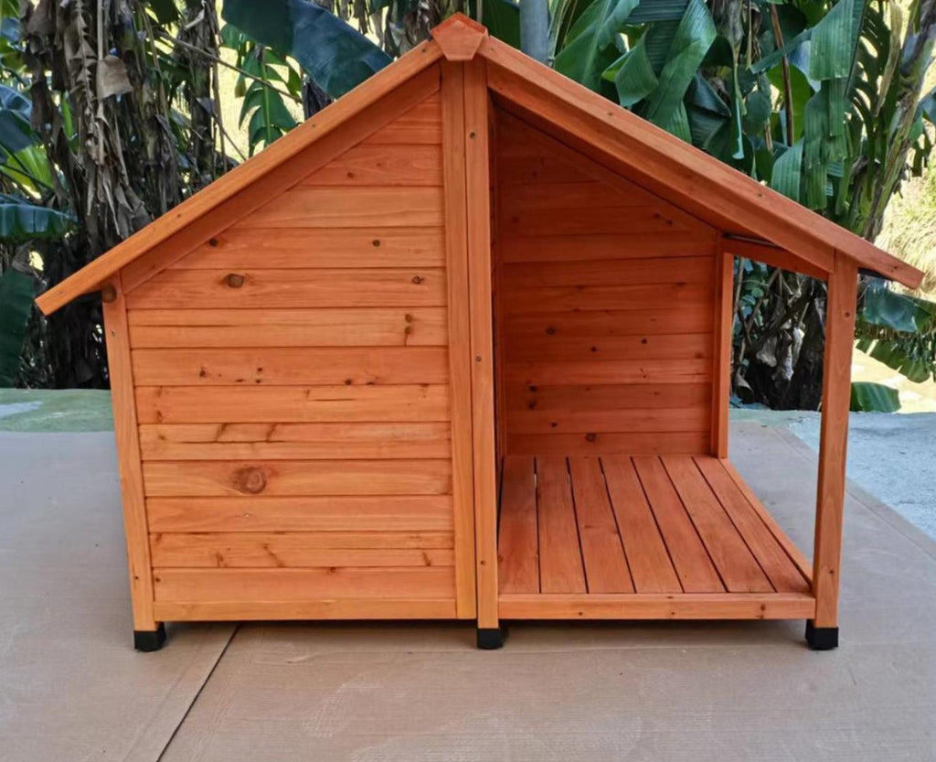 Wooden Timber Dog Kennel House, 130x105x100cm
