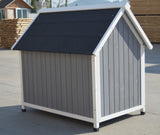 Grey Large Timber Dog Kennel House