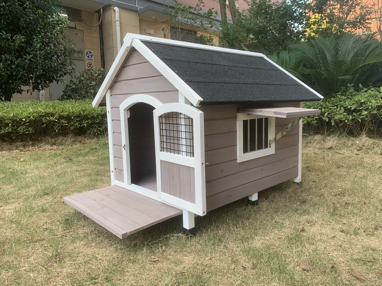 XL Timber Dog Kennel House with Door