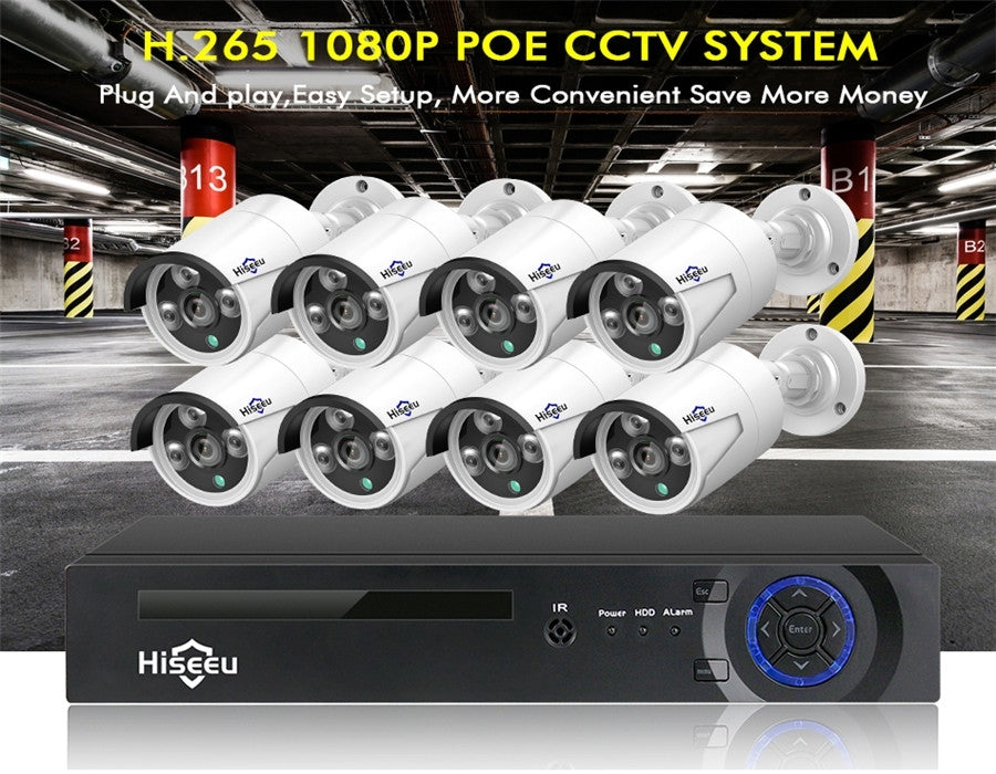 Advanced 8-Channel 4MP PoE CCTV System