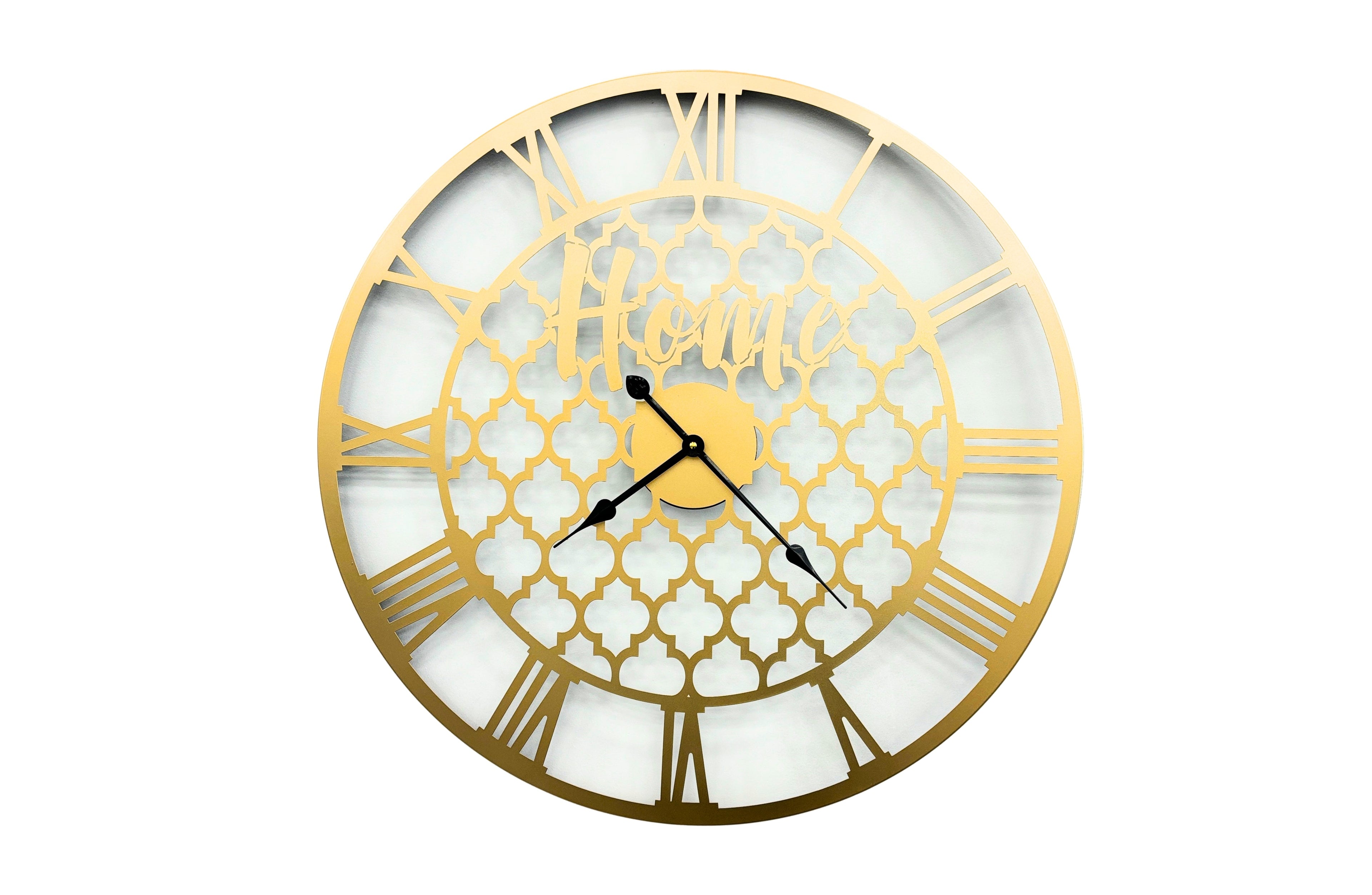 Quatrefoil 80cm Wall Clock - Various Colours