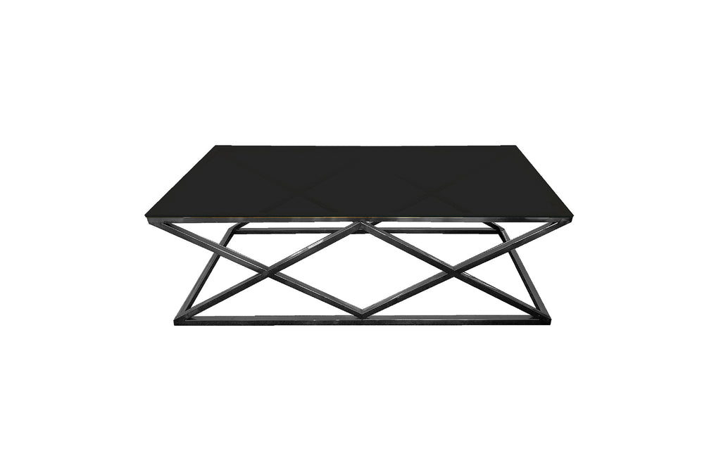 Alsea Modern Coffee Table with Metal Base