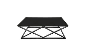Alsea Modern Coffee Table with Metal Base