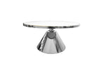 Modern Glam White Marble Coffee Table