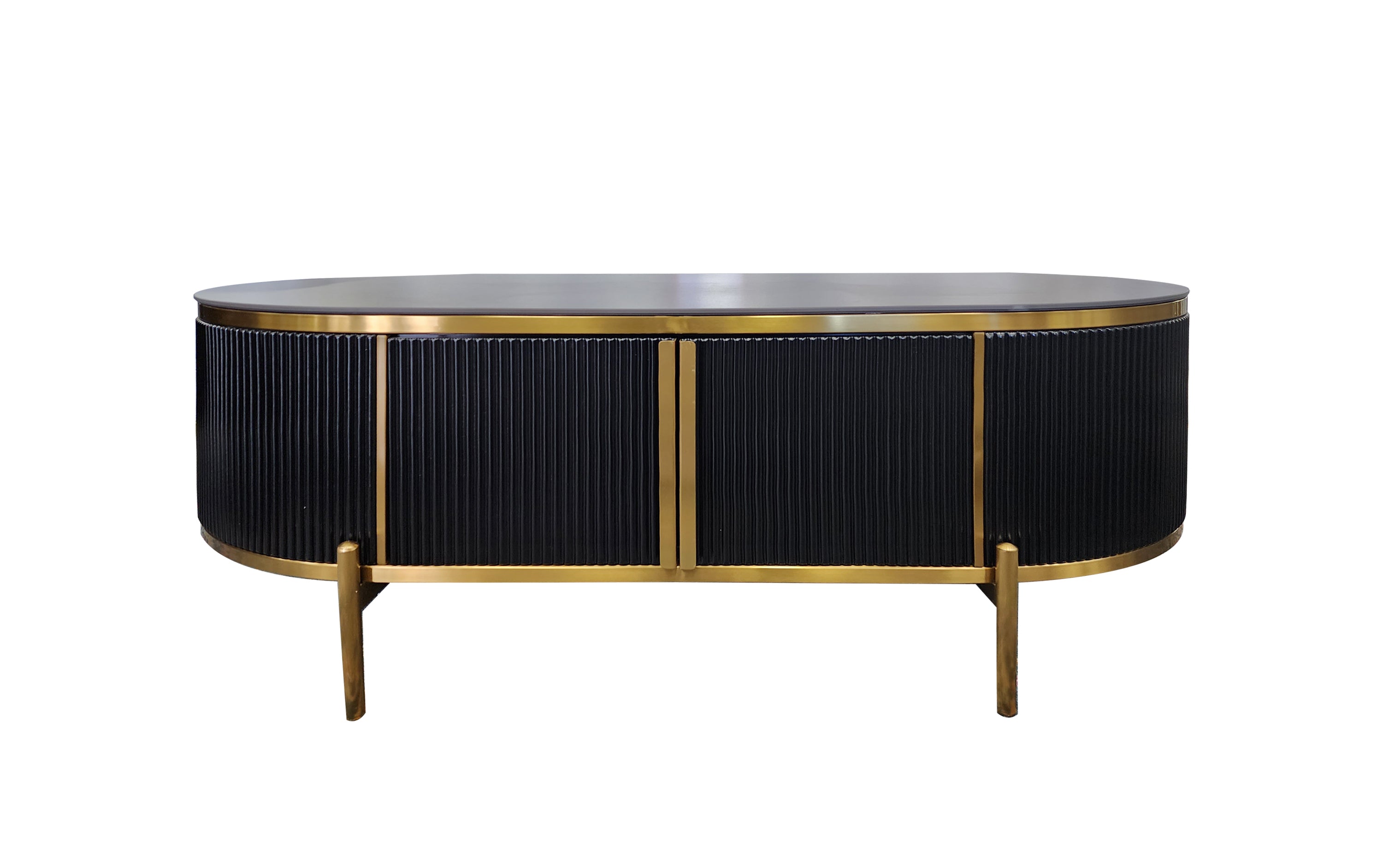 Kingsley Black Marble Coffee Table