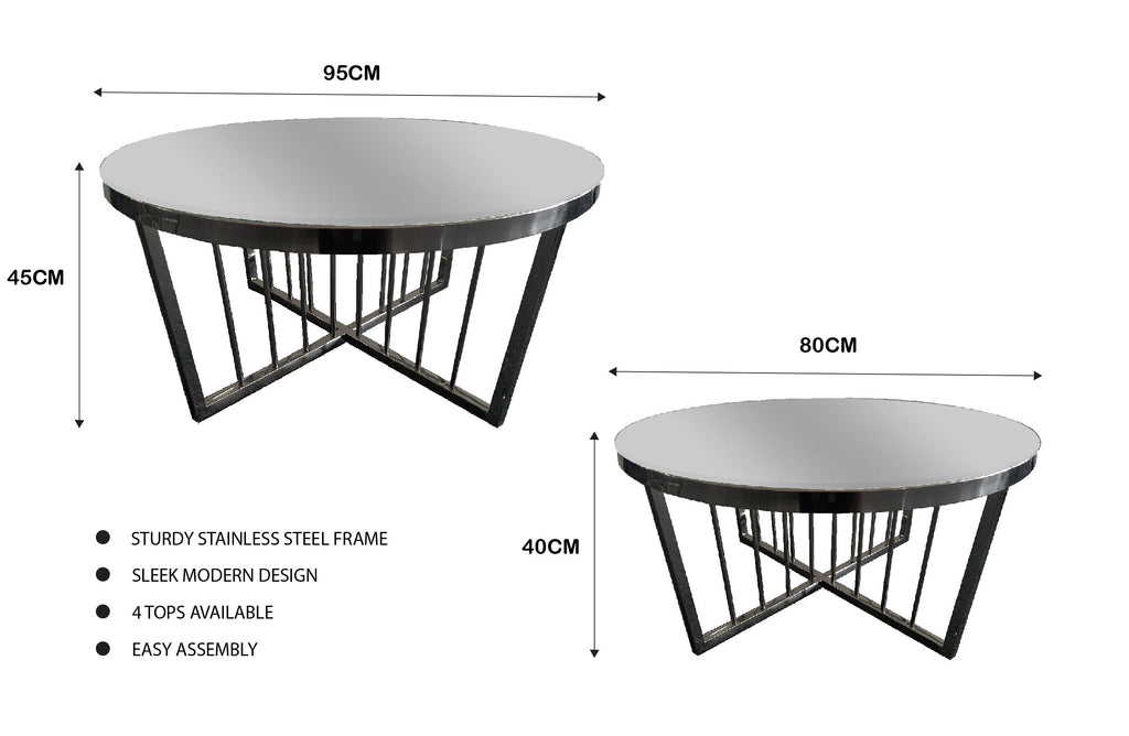 Elegance Versatile Coffee Table 80cm
