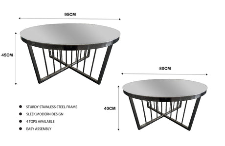 Elegance Versatile Coffee Table 80cm