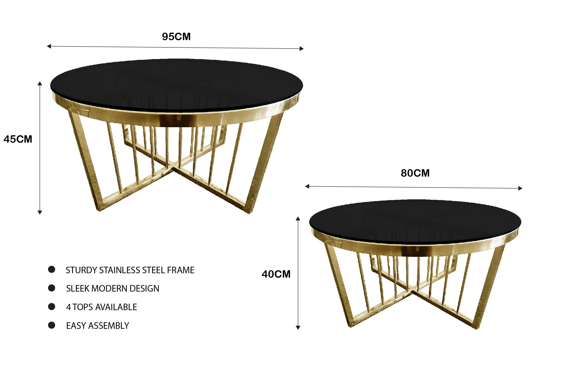 Elegance Versatile Coffee Table 80cm