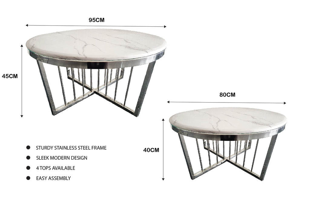Elegance Versatile Coffee Table 80cm