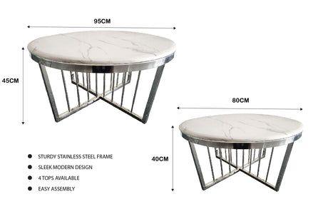 Elegance Versatile Coffee Table 80cm