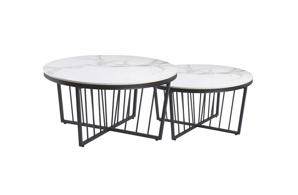 Salina Elegant Coffee Table with Custom Tops