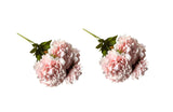 Artificial Bloomed Peony Bunch – Set of 2 Bunches – 45cm with 5 Flowers Each - Soft Pink