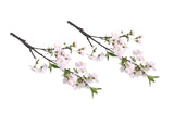 Artificial Single Stem Cherry Blossom 49cm - Soft Pink - Set of 2 Bunch