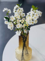 Artificial Single Stem Cherry Blossom 49cm -White - Set of 2 Bunch
