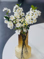Artificial Single Stem Cherry Blossom 49cm -White - Set of 2 Bunch