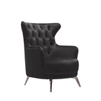 Grand Tufted Lounge in Black Velvet