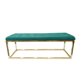 Holly Velvet Ottoman - Elegant Accent Piece