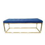 Holly Velvet Ottoman - Elegant Accent Piece