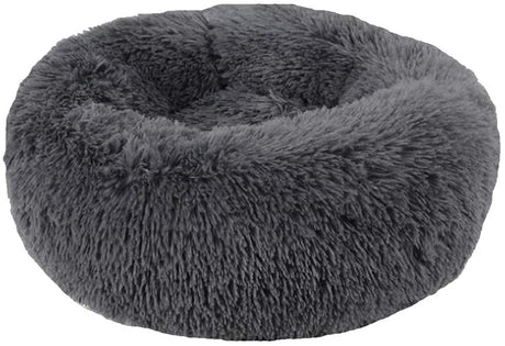 Plush Round Cuddler Pet Bed for Cats and Dogs