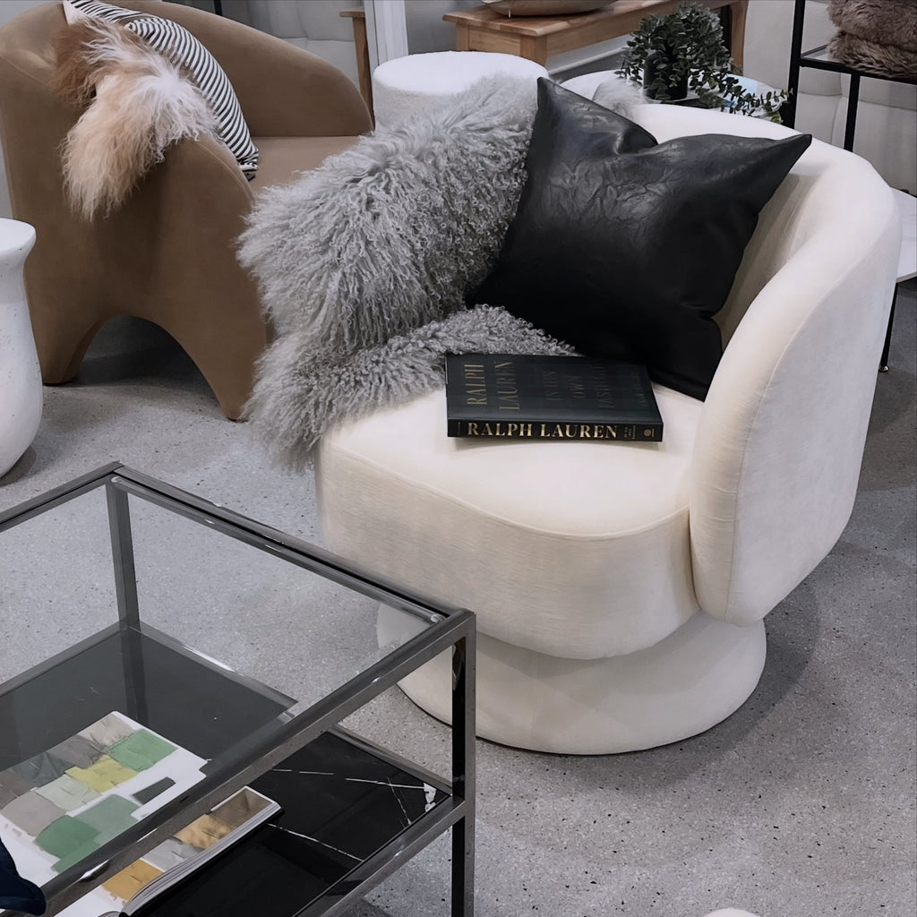 Celine Swivel Armchair by Interior Ave - Modern Elegance in Various Colors