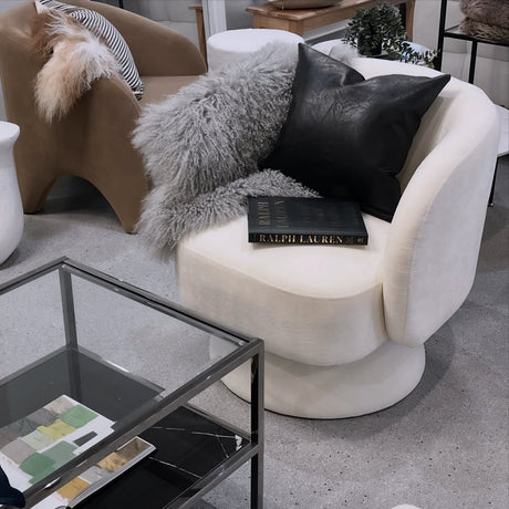 Celine Swivel Armchair by Interior Ave - Modern Elegance in Various Colors
