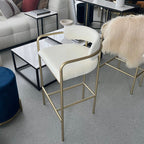 Allegra Premium Linen Bar Stool