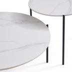Bianco Nested Coffee Table Set - White Marble