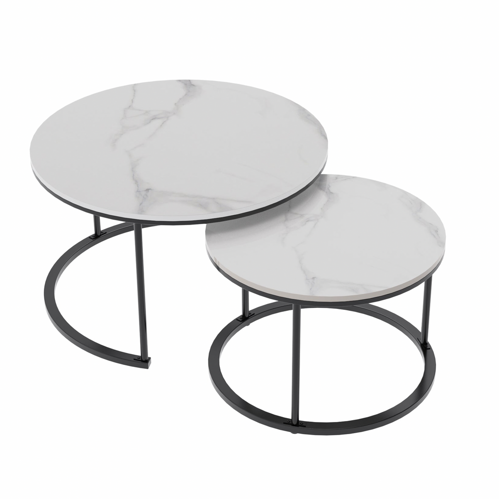 Executive Stone Nested Coffee Table Set