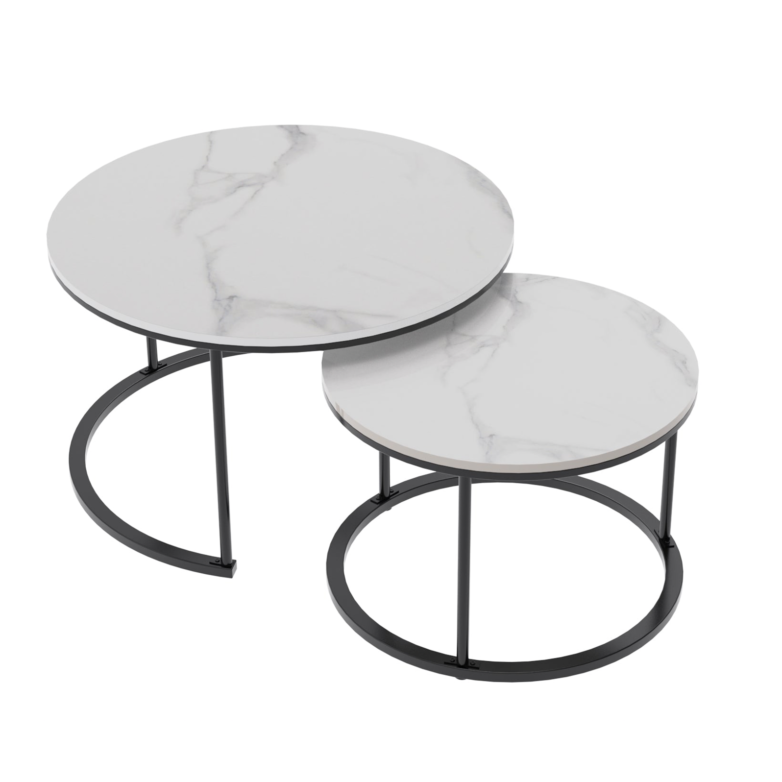 Executive Stone Nested Coffee Table Set
