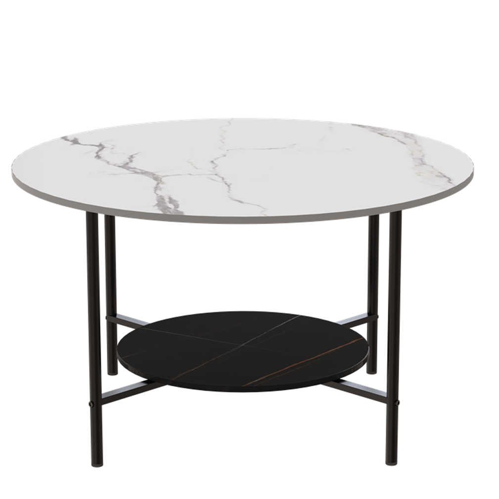 Duke Two-Tier Stone Coffee Table