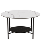 Duke Two-Tier Stone Coffee Table