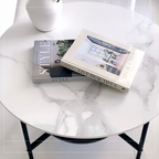 Duke Two-Tier Stone Coffee Table