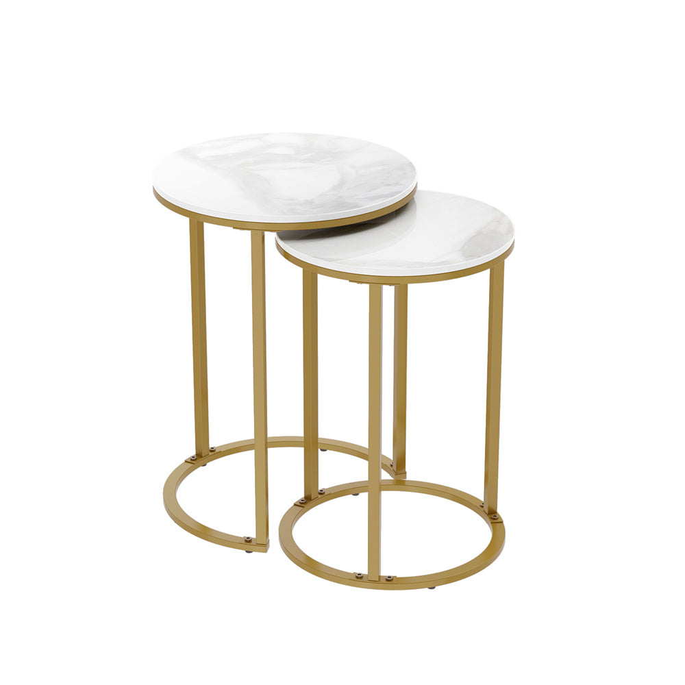 Deva Gold Nested Side Table Set