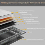 Interior Ave - LED Square Frameless Salon / Bathroom Wall Mirror - 80 x 80cm