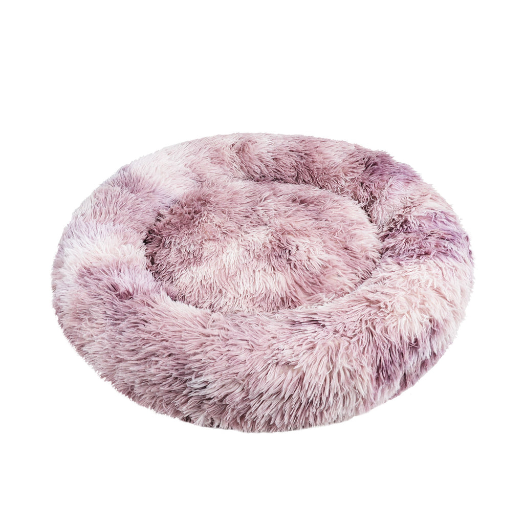 Calming Faux Fur Round Pet Bed