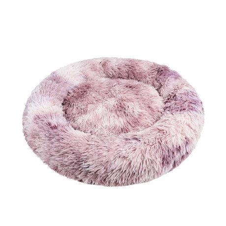 Calming Faux Fur Round Pet Bed