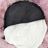 Calming Faux Fur Round Pet Bed